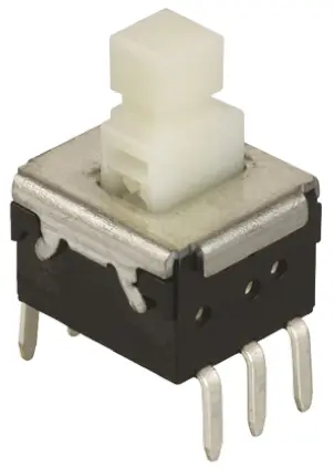 Interruptor táctil tipo Palanca, Amarillo, contactos DPDT, Montaje en orificio pasante | ESB33133 Panasonic