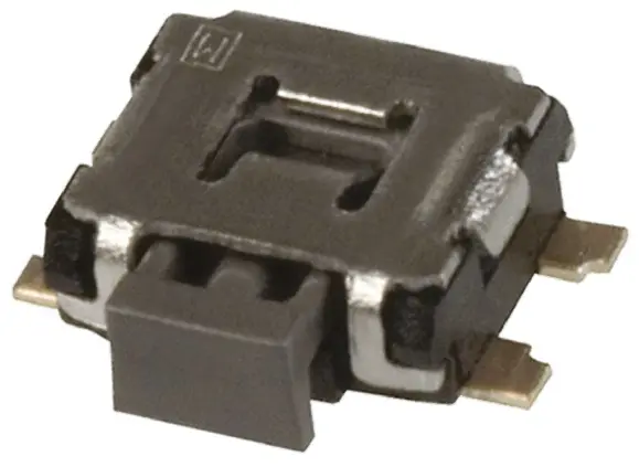 Interruptor táctil tipo Placa de empuje, Negro, contactos SPST 1.35mm | EVQP7J01K Panasonic