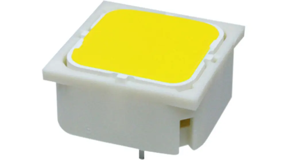 Interruptor táctil tipo Corto, Amarillo, contactos 1 NA, Montaje en orificio pasante | 3.14.002.013/0000 RAFI