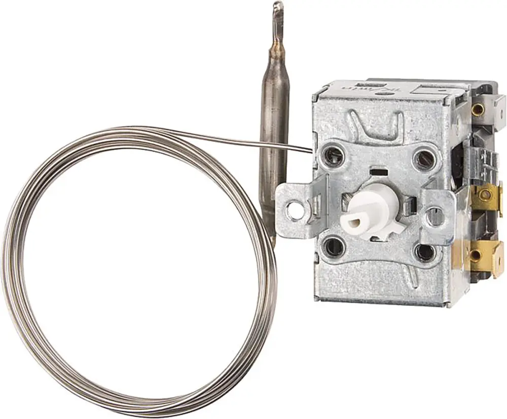 Termostato capilar Jumo, NA/NC, 230V ac, 16A, Conexión rápida | 602030/01-041-000-70-2000-40-10-6-40-13-460/707,