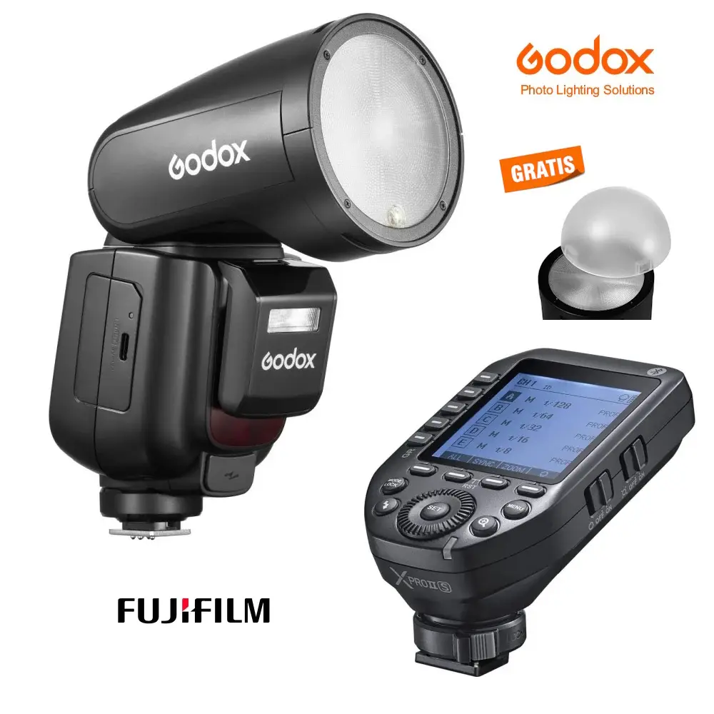Filtro UV Multicoated Kit Flash Godox V1Pro y transmisor XProII para Fuji