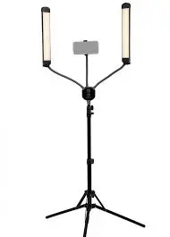 Fotodiox Selfie Starlite Stix Vlog Light Kit Light Stand con Kit de Herramientas de Limpieza