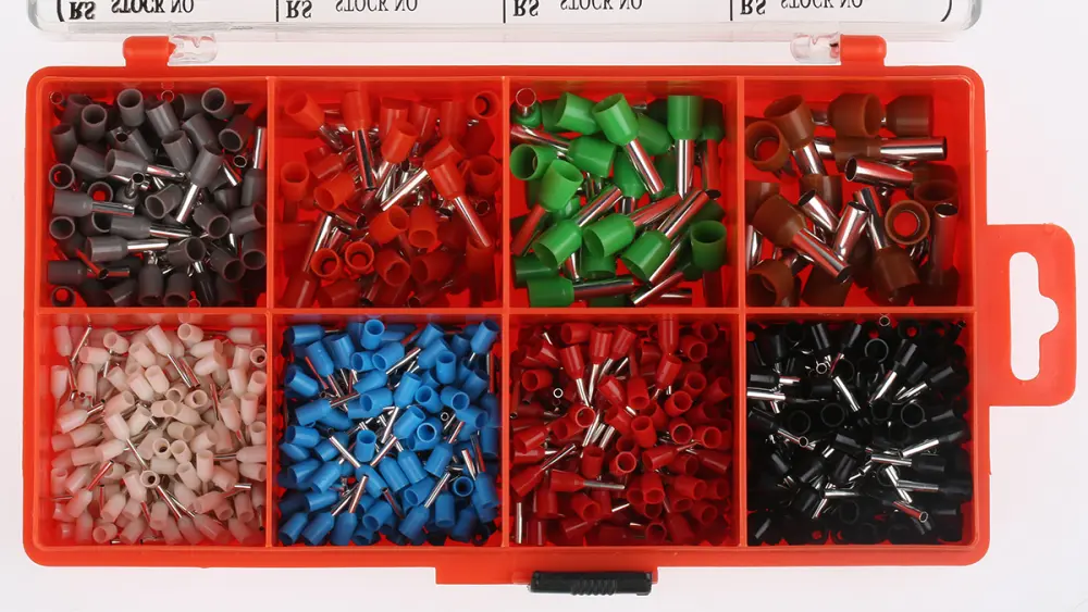Kit terminal de crimpado , Código de colores francés, Puntera hueca, Punteras huecas de 0,5 mm² → 10 mm²