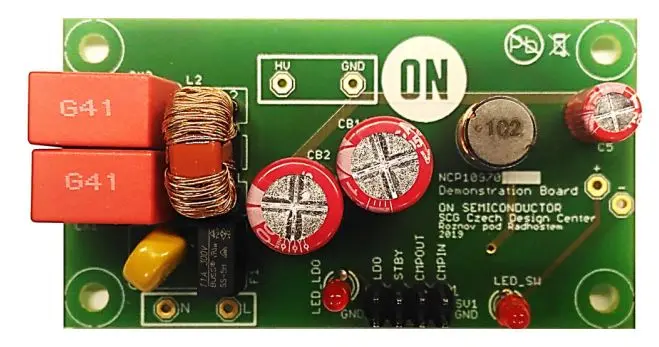 Kit de desarrollo Conversor elevador de tensión onsemi Evaluation Board - NCP10970BGEVB