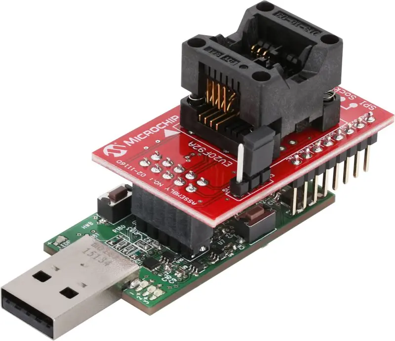 Kit de evaluación para Memoria serie Microchip Serial Memory SPI Evaluation Kit - EV20F92A