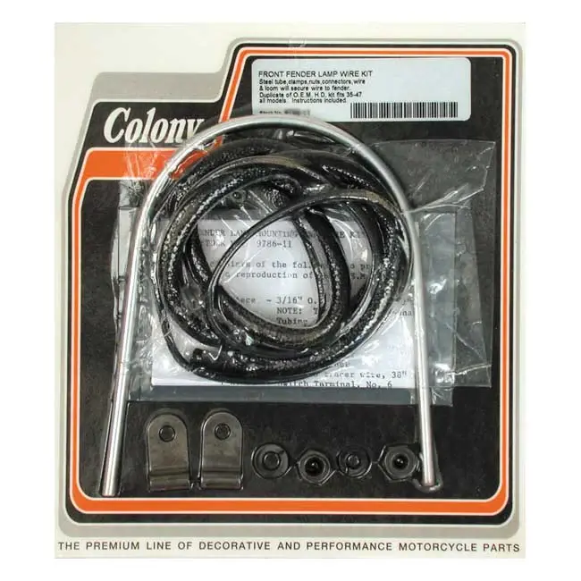 Colony Fender Lamp Wire Kit Harley-Davidson con 8 Canales
