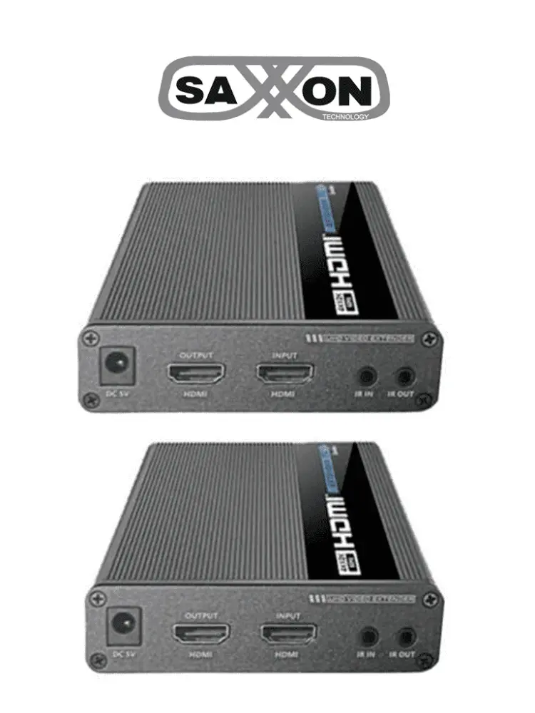 Cámara PTZ SAXXON LKV676E- Kit extensor de video HDMI/ Resolucion 4K/ 60 Hz/ Hasta 70 metros con Cat 6/ 6A/ 7/ Cero laten...