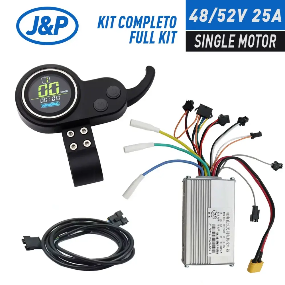 Kit Display + controladora – Individual (48/52V 25A) [JP] | Carga en 2 Horas |