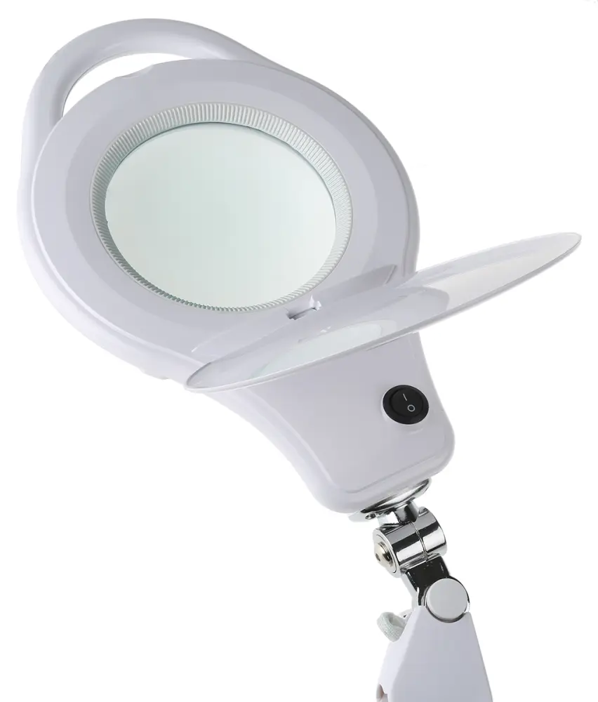 Lámpara con lupa, LED 220 → 240V ac 8W, lente 125mm, 3 dpt, 5 dpt