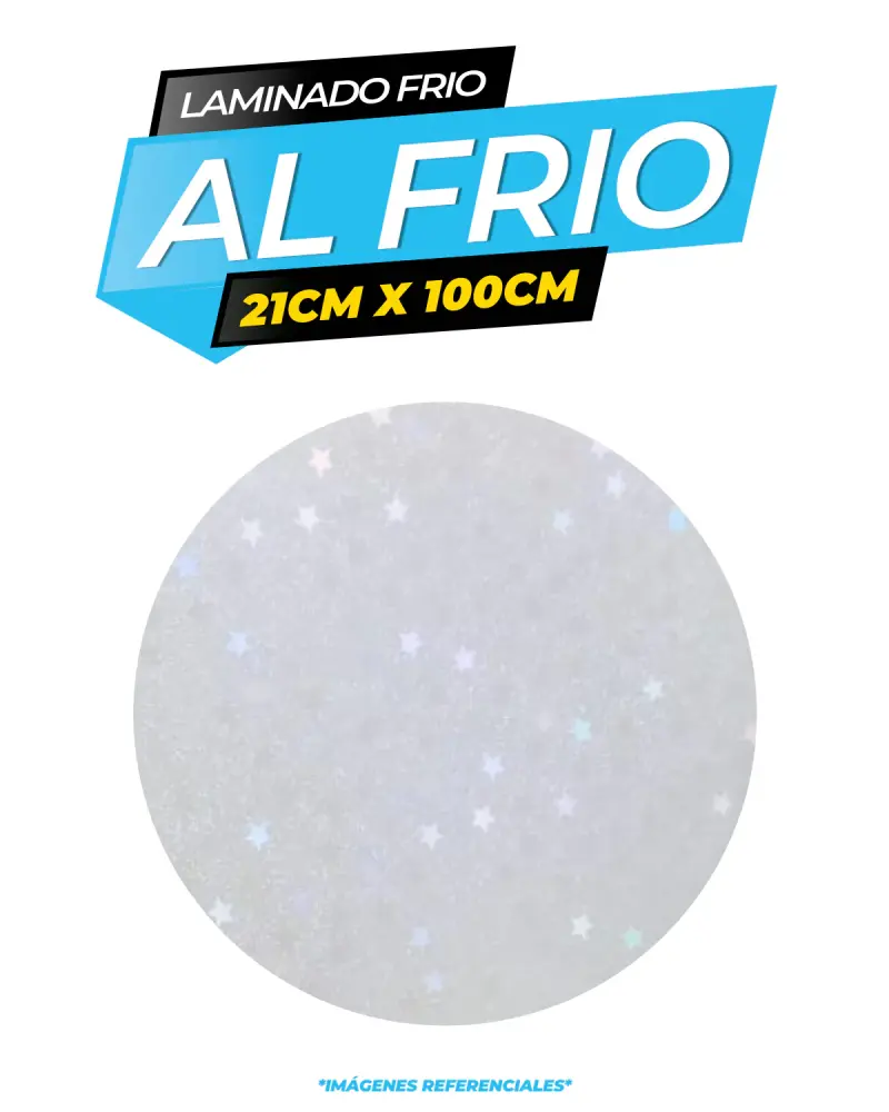 Lápiz Digital Laminado frio holográfico LITTLE STAR / 21CM X100CM