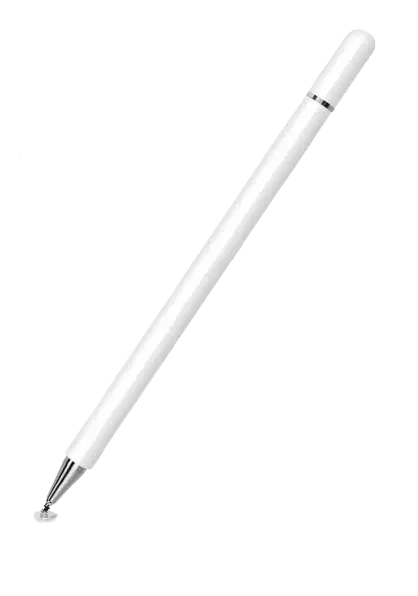 Lápiz Táctil Óptico De uso general Blanco, Pluma de Aluminio Compatible con Celulares y Ordenadores