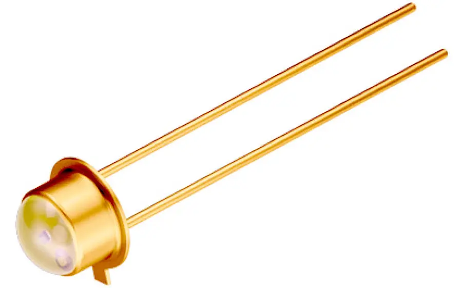 LED ams OSRAM, Rojo, mont. pasante, encapsulado TO-18 | SFH 464 E7800