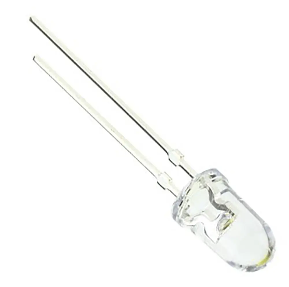 LED Broadcom, Cian, 505 nm, Vf= 3,2 V, 2,1 lm, 30°, mont. pasante, encapsulado 5 mm (T-1 3/4) | HLMP-CE34-Y1CDD