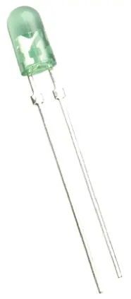 LED Broadcom, Verde, 530 nm, Vf= 3,2 V, 40 x 100°, mont. pasante, encapsulado 5 mm (T-1 3/4) | HLMP-HM75-34CDD