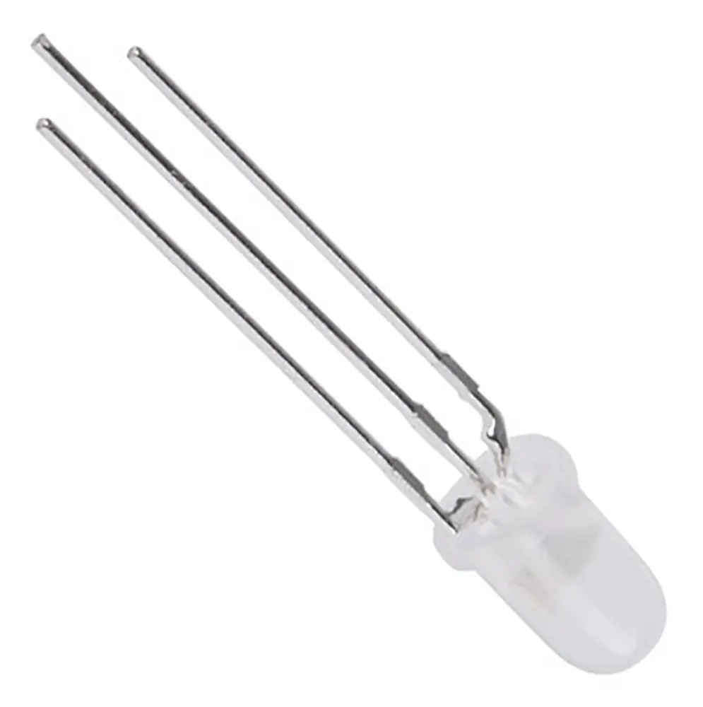 LED Broadcom, Verde, Rojo, 570 / 626 nm, Vf= 1,9 V, 2,2 V, 65 °, mont. pasante, encapsulado 5 mm (T-1 3/4) de 3 pines | H...