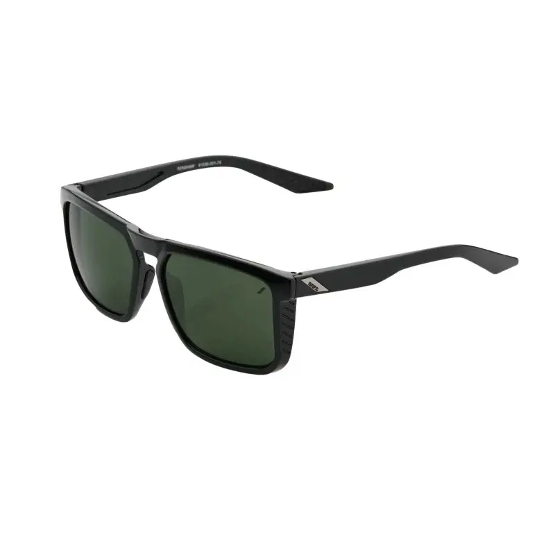100% Anteojos Renshaw - Gloss Black - Grey Menta Lens