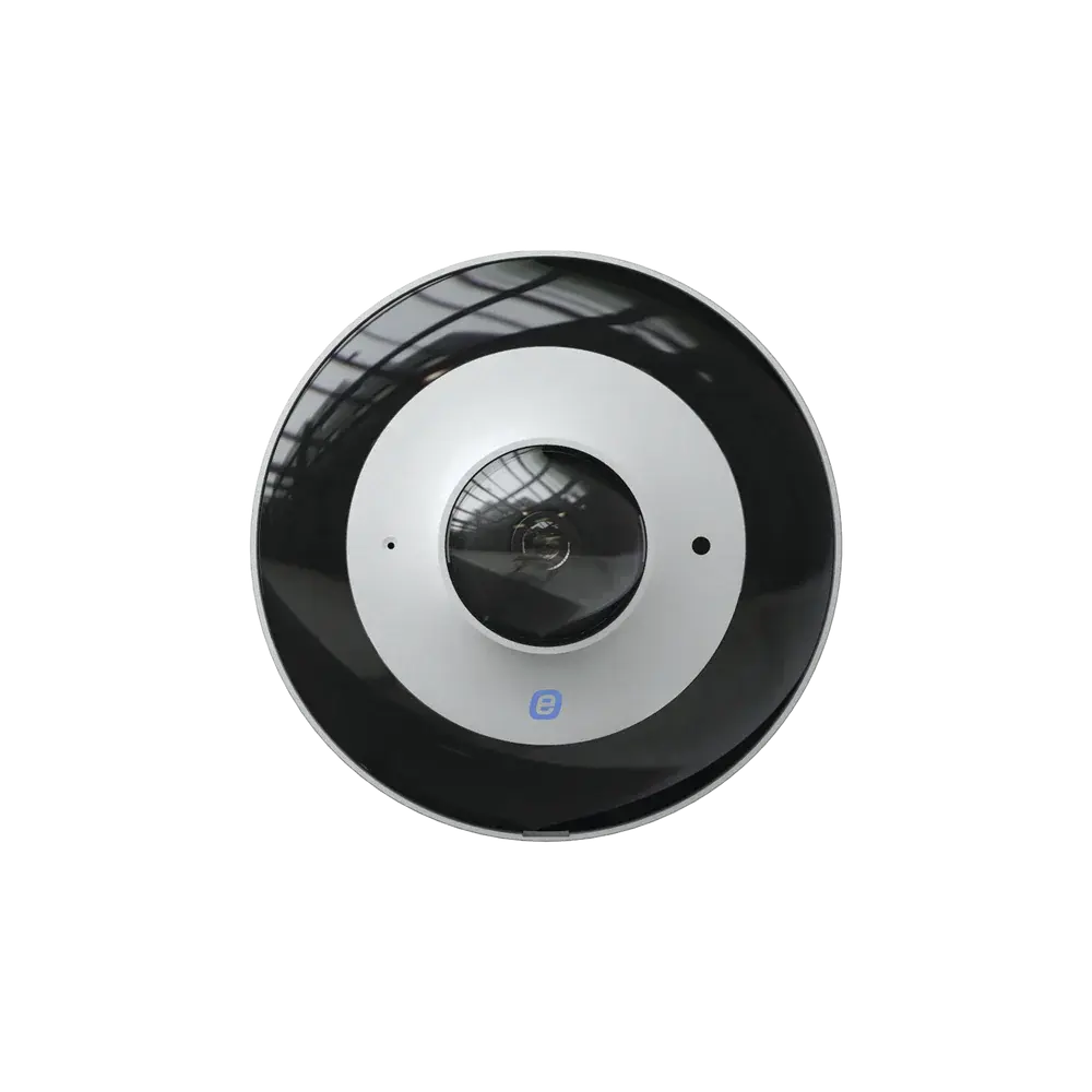 Cámara Fisheye IP 6MP EPCOM GEN3, POE, 30M IR, IP67, Lente 1.1MM, NDAA Certificado, 360° con Garantí del Fabricante