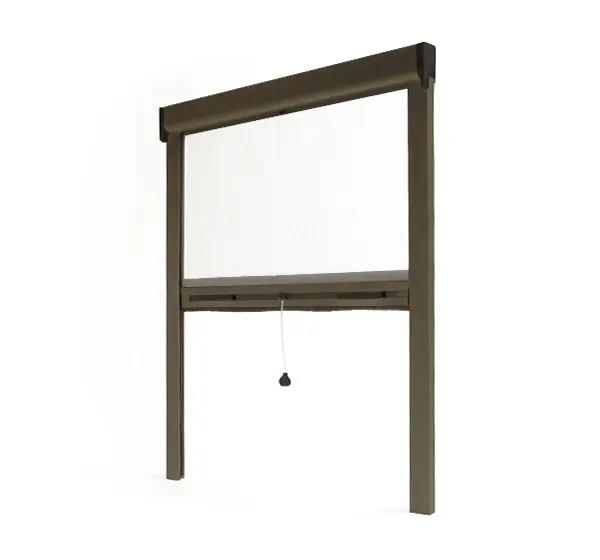 Mosquitera enrollable recortable - l 125 x al 220 cm - bronce metalizado