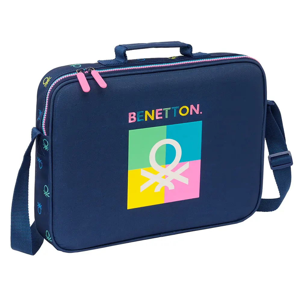 Maletín Extraescolar Portadocumentos Bandolera Deportivo Benetton Fresco - Safta