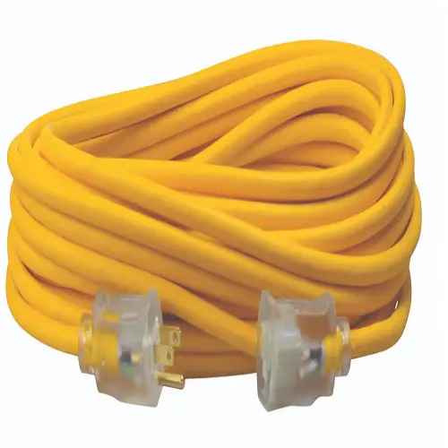 100' Ft 14/3 SJEOOW Dorado claro Polar and Solar Extension Cord Cable Outdoor Cold Weather Power Light Indicator 1489SW000...