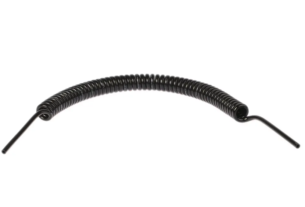 Manguera en espiral SMC serie TCU de poliuretano Negro, longitud máx. 2m | TCU0604B-1