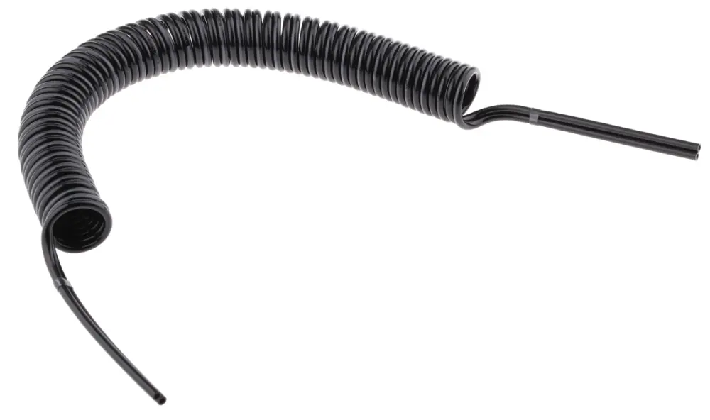 Manguera en espiral SMC serie TCU de poliuretano Negro, longitud máx. 1.5m | TCU0425B-2