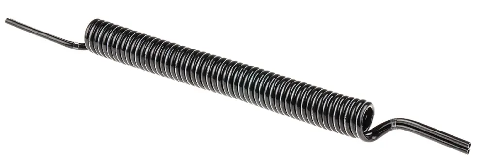 Manguera en espiral SMC serie TCU de poliuretano Negro, longitud máx. 1.5m | TCU0604B-2