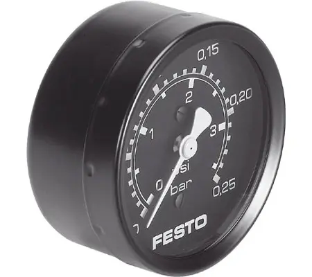 Manómetro Festo, 0bar → 25bar, conexión G 1/4, Ø ext. 63mm | MA-63-0,25