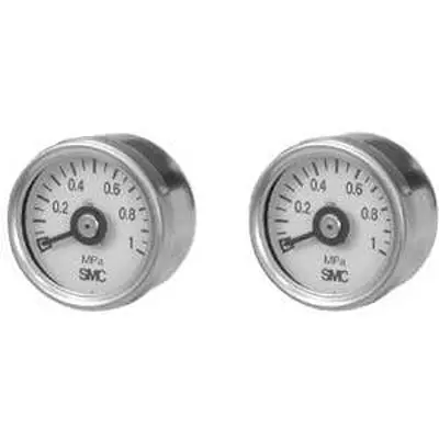 Manómetro SMC, 0bar → 10bar, conexión R 1/8, Ø ext. 37.5mm | G36-10-N01