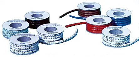 Marcadores de cable Brady Ademark de PVC Blanco, texto: W, Ø máx. 4.8mm, montaje: Deslizante, 500 uds. | ACWW35 RS
