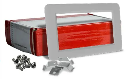 Marco para pantalla 4D Systems para Display uLCD, dim. ext. 198 x 127.9mm | 4D-BEZEL-70W