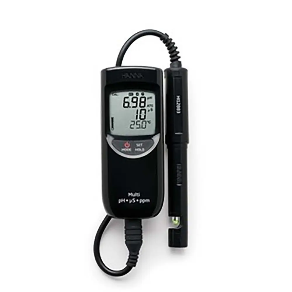 Medidor de pH Hanna Instruments HI 991300, 0pH → 14pH, Rerespuesta 0.01pH, Precisión ±0.01pH | HI991300
