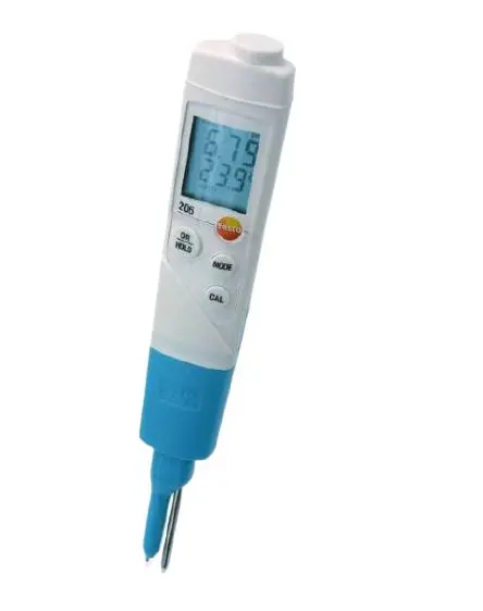 Medidor de pH Testo 206-pH2, 0pH → 14pH, Rerespuesta 0.01pH, Precisión ±0.02pH | 0563 2062