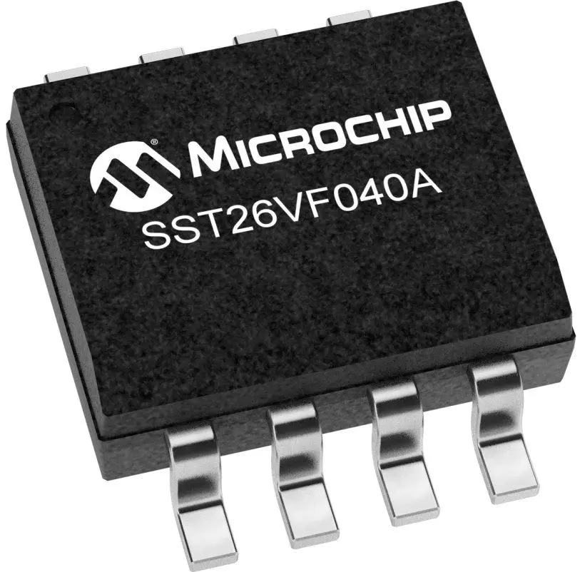 Memoria flash, SPI, SQI SST26VF040A-104I/SN 4Mbit, SOIC, 8 pines Microchip
