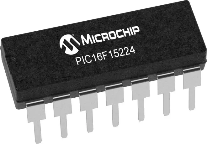 Microcontrolador MCU Microchip PIC16F15224-I/P, núcleo PIC16F de 8bits, 32MHZ, PDIP de 14 pines