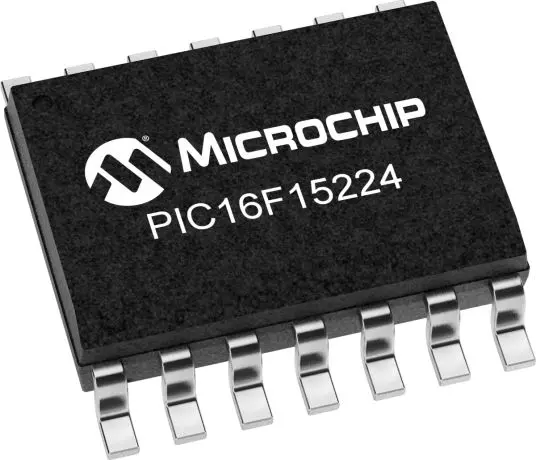 Microcontrolador MCU Microchip PIC16F15224-I/SL, núcleo PIC16F de 8bit, 32MHZ, SOIC de 14 pines