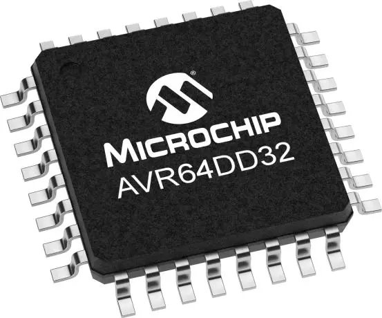Microcontrolador Microchip AVR64DD32-I/PT, núcleo AVR, TQFP de 32 pines