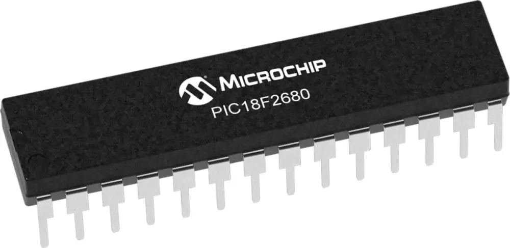 Microcontrolador Microchip PIC18F2680-I/SP, núcleo PIC de 8bit, RAM 3,328 kB, 40MHZ, SPDIP de 28 pines