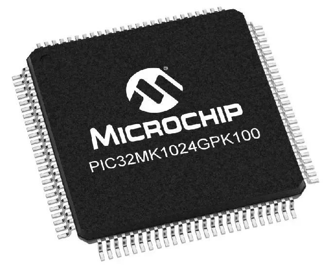 Microcontrolador Microchip PIC32MK1024GPK100-I/PT, núcleo PIC, TQFP de 100 pines