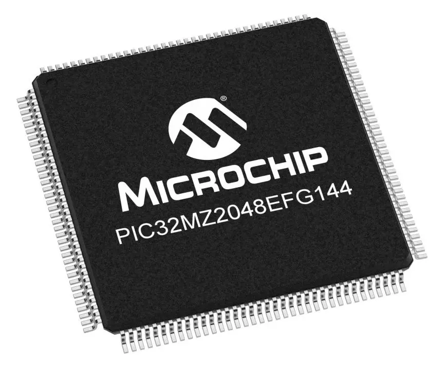 Microcontrolador Microchip PIC32MZ2048EFG144-I/PL, núcleo PIC, LQFP de 144 pines