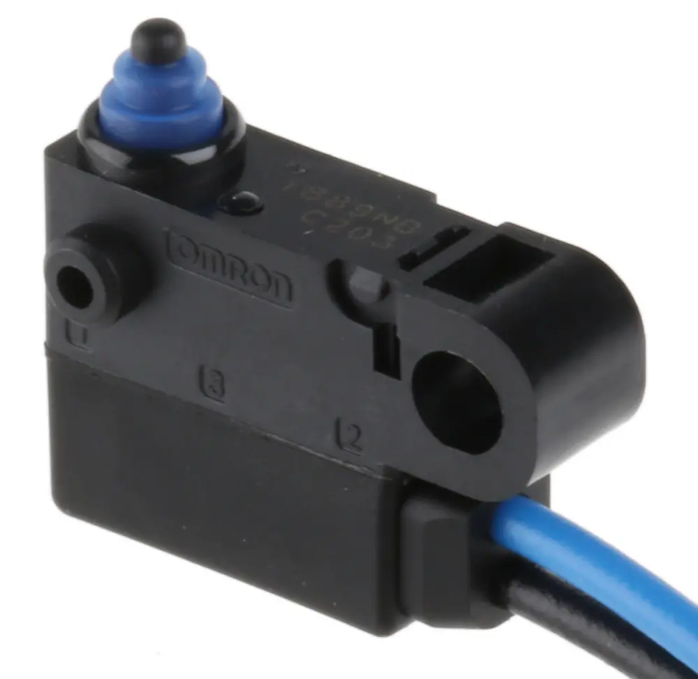 Microinterruptor, Émbolo de Pin SPST 2 12 Vdc | D2HW-C203MR Omron