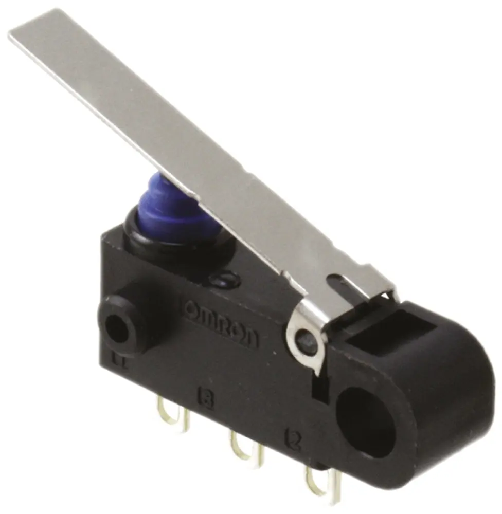 Microinterruptor, Palanca Articulada Larga SPDT 2 12 Vdc | D2HW-C221H Omron