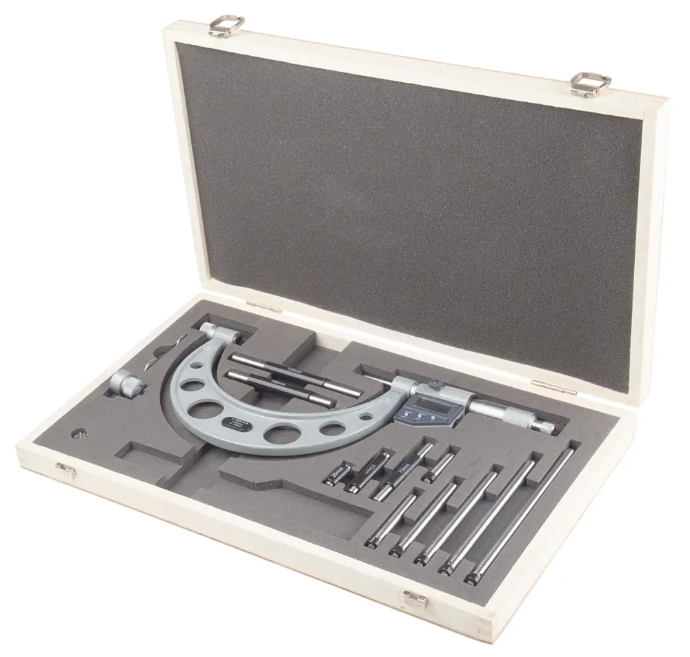 Micrómetro ±0,003 mm 0,001 mm Métrico