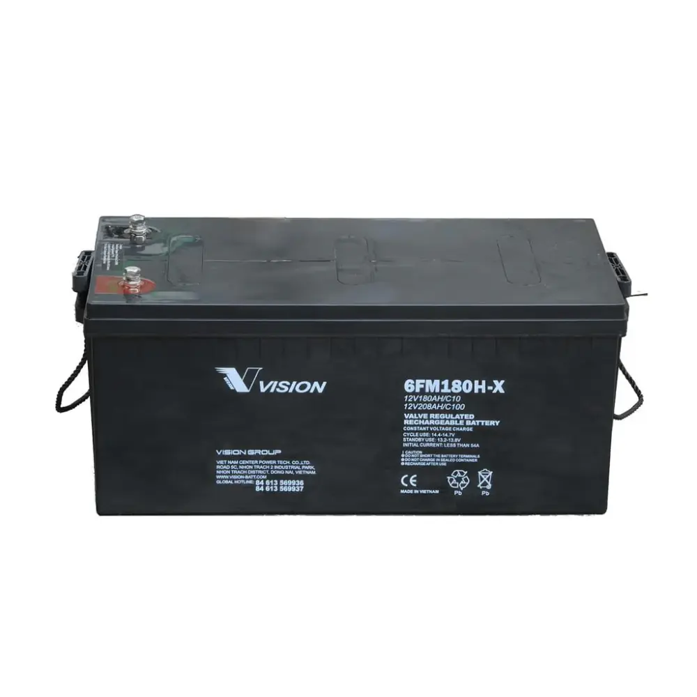 12V/180Ah Baterí Monoblock AGM 12V 216Ah C100 ciclo profundo | Monoblock | Grande rendimiento | 180Ah (C10) | 6FM180H-X -...