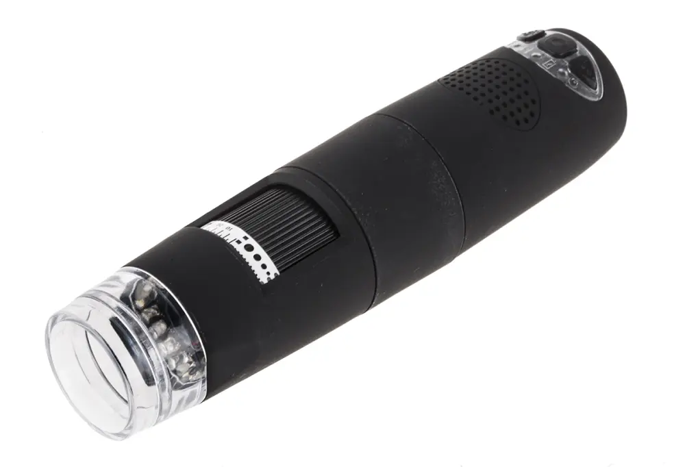 Microscopio digital , 5 → 200X, 1280 x 1024 píxeles, 15fps, con iluminación LED, Wi-Fi