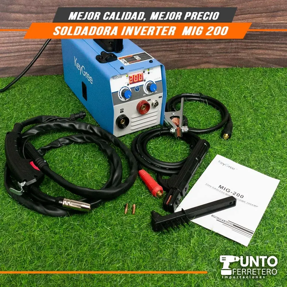 MIG 140A multiproceso (mig ,mma ,lift tig)+ mascara fotocensible + 1 kg ala,bre flux core