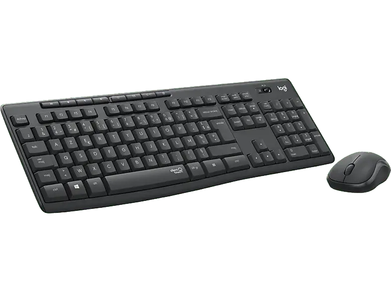 LOGITECH Clavier sans fil et Souris sans fil MK295 AZERTY Gris (920-009803)