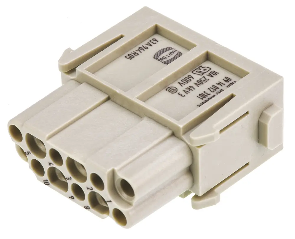 Aislante para conector industrial HARTING Hembra, serie Han-Modular | 9140123101