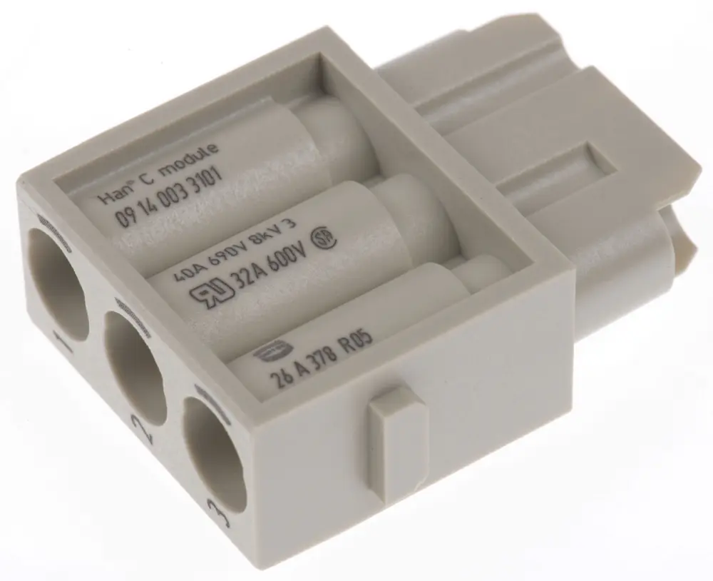 Aislante para conector industrial HARTING Hembra, serie Han-Modular | 9140033101