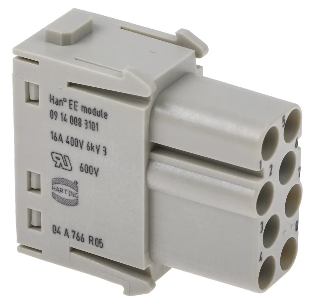 Aislante para conector industrial HARTING Hembra, serie Han-Modular | 9140083101